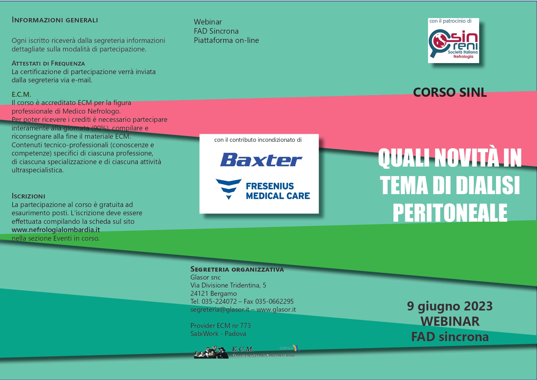 Corso SIN Lombardia: Quali novità in tema di dialisi peritoneale